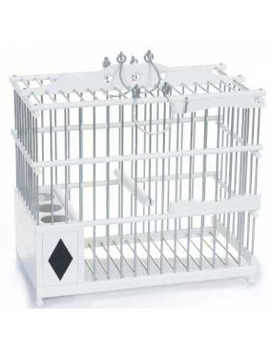 Cage en PVC Malaga blanc