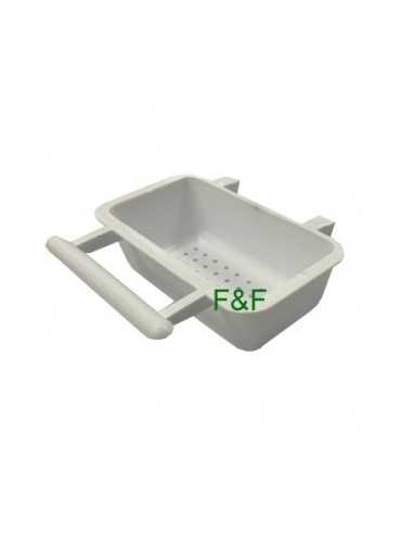 White microperforated biscuit feeder