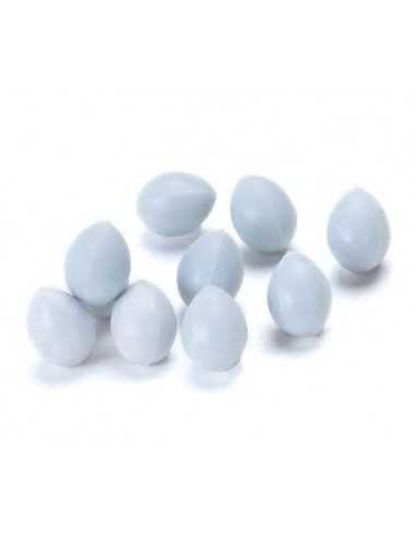 Blue canary plastic eggs