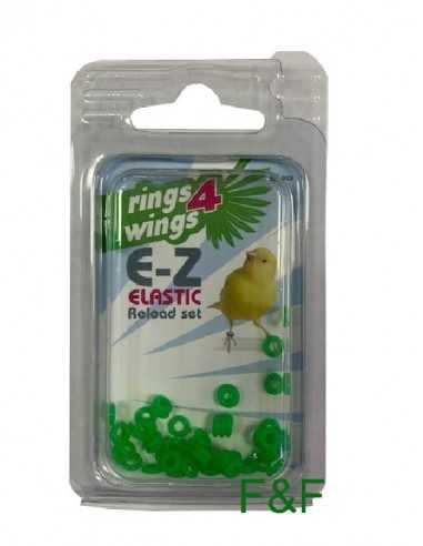 Elastic ring 3mm green Rings4Wings