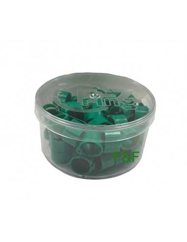 pigeon ring 8mm (50 pieces) Green Rings4wings