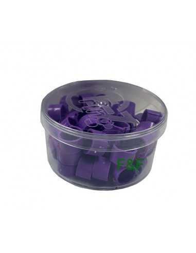 Anel paloma 8 mm (50 unidades) violeta Rings4wings