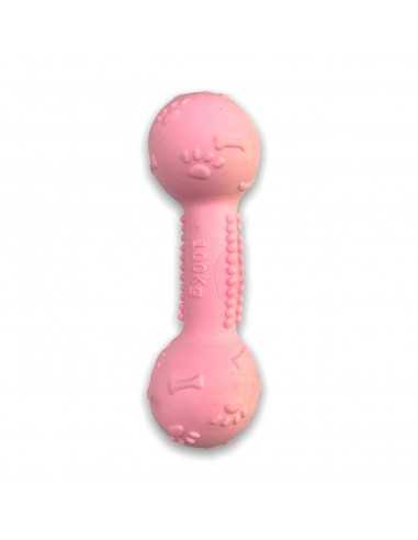 Pink rubber teether weight