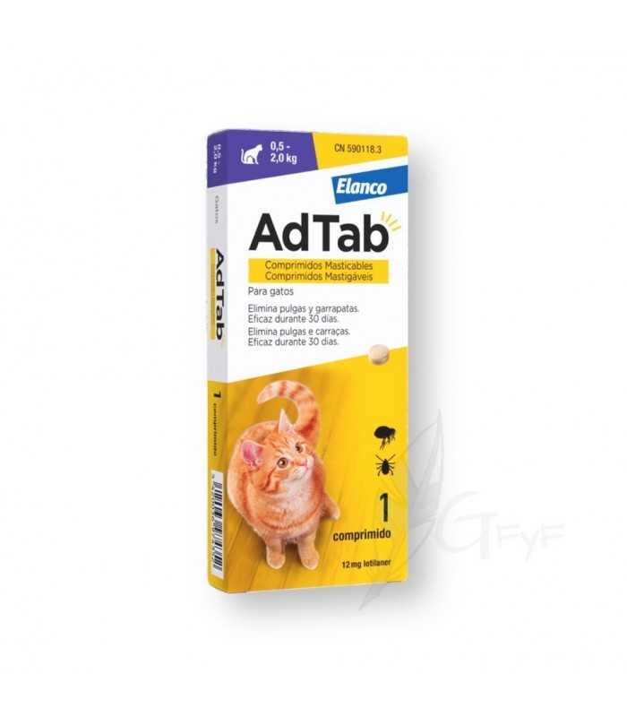 Ad Tab Antiparasitic Cats from 0.50 to 2.00 kg