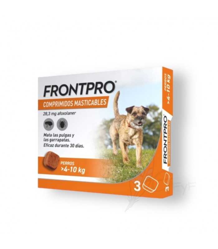 Frontpro antiparasitario para perros de 4 a 10kg (COMPRIMIDOS MASTICABLES)