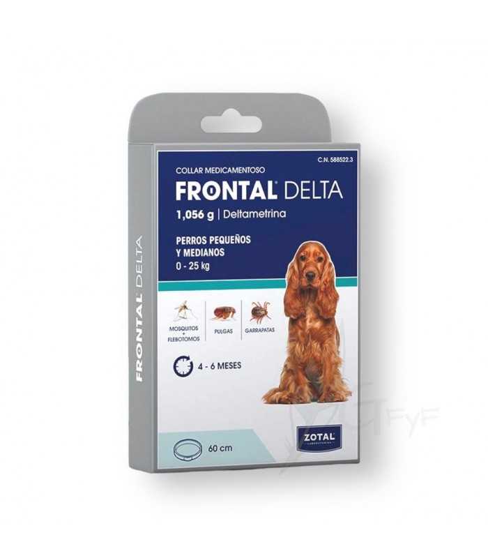 Frontales Delta-Antiparasitenhalsband 60 cm ZOTAL