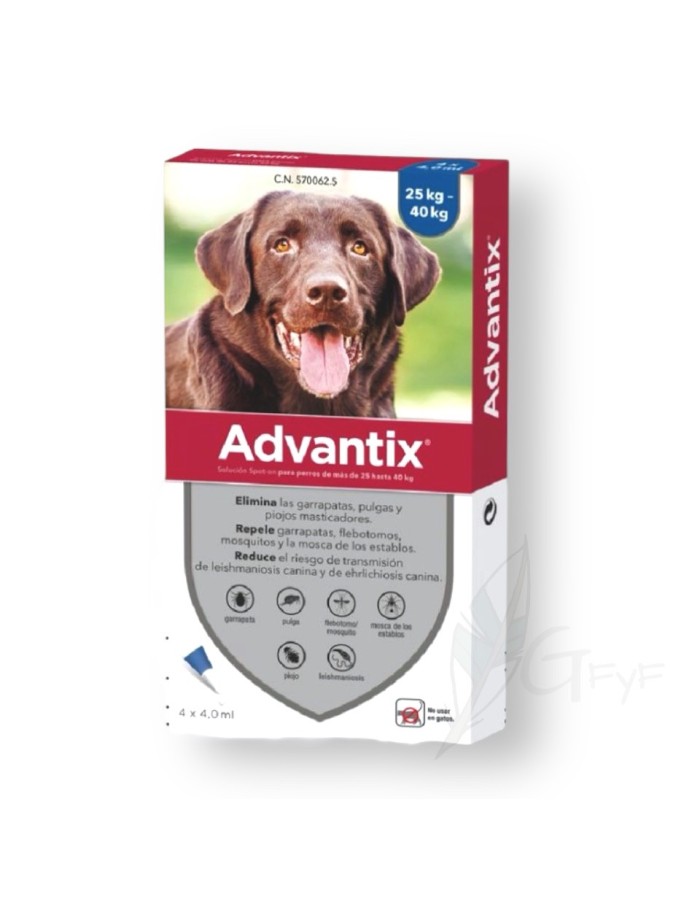 Advantix antiparasitic pipette 25-40Kg